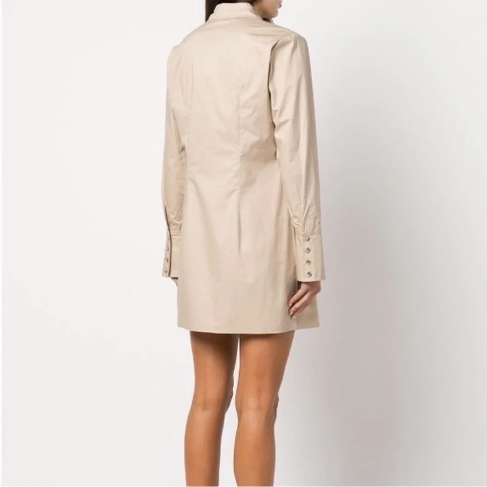 Anine Bing Tiffany Mini Beige Button Front Dress size XS